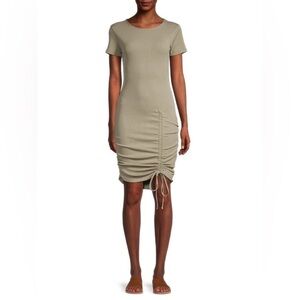 Lea & Viola shirred t-shirt dress